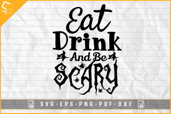 Review: Halloween T-shirt Eat Drink and Be Scary Design