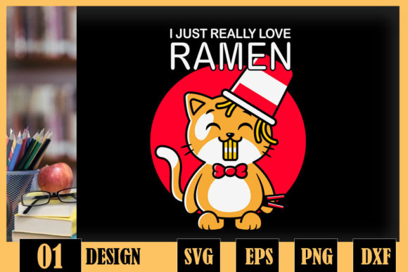 Review: I Just Really Love Ramen Cat Noodle Design