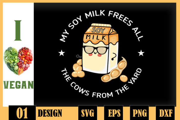 Reviewing the My Soy Milk Frees All the Cows Design